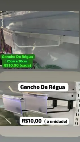 Gancho Para Régua C/Porta Etiqueta