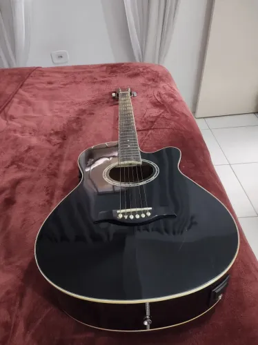 Violão Giannini GSF-1R CEQ BK - Eletroacústico Completo + Capa + Suporte