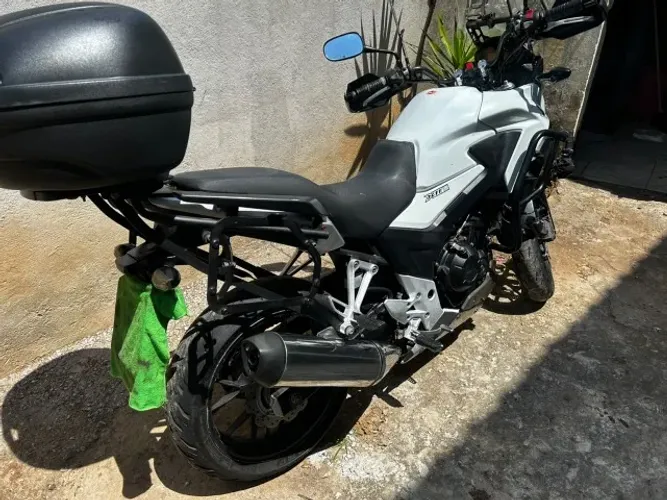 Vendo CB 500-X Branca 16/16 toda equipada e parcelo em 21x no cartão