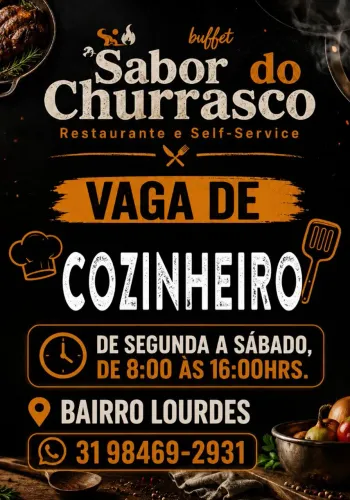 Contrata se cozinheiro