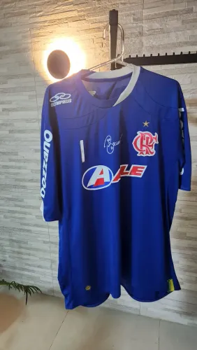 FLAMENGO OLYMPIKUS GOLEIRO AZUL ALE BRUNO Nº1 ERA ADRIANO IMPÉRIO