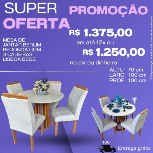 Mesas de jantar é outras!