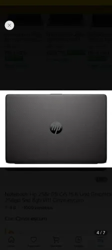 Notebook Hp 256r G9 Ci5 15.6 Uhd Graphics 256gb Ssd 8gb W11 Cinza-escuro
