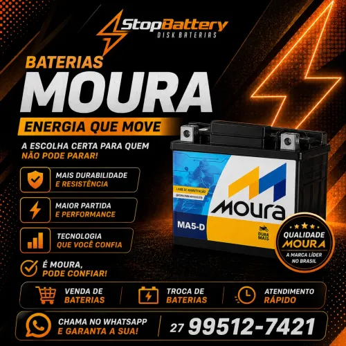 Baterias Moura nova com garantia
