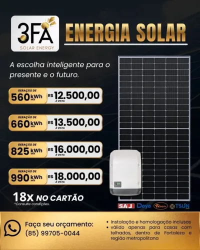 ENERGIA SOLAR - SISTEMA GERAÇÃO 