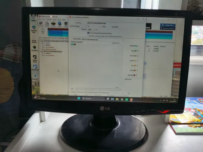 Monitor LG Flatron 18.5" LCD Widescreen - Com Fonte e Cabo VGA
