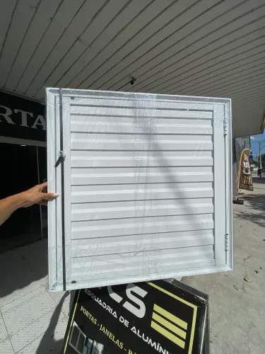 PORTA DE ALUMÍNIO BRANCO 80X80 - VENDA EXCLUSIVA