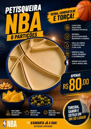 Petisqueira NBA Hellmanns 8 partições
