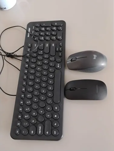 Kit teclado Multilaser + mouse Logitech + mouse Hmaston
