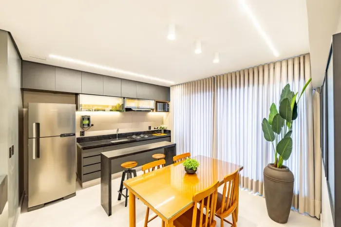 Apartamento para locação no Gyro Vaca Brava com 45 m² e 1 suíte