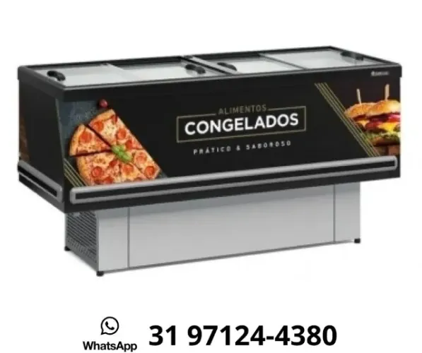 Ilha de Congelados 2 Metros Gelopar 127/220v