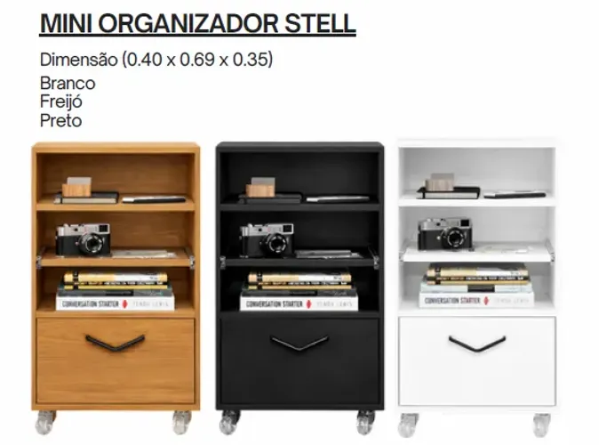 Mini Organizador Steel Novo