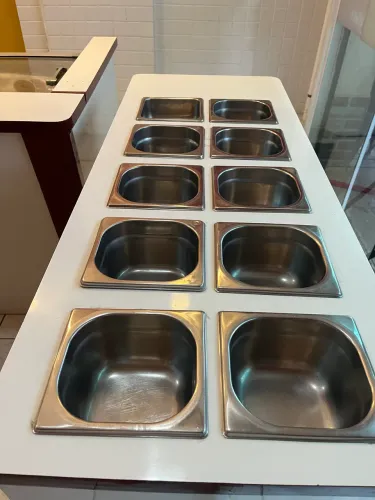 Balcão para Caldas/ toppings Sorvetes