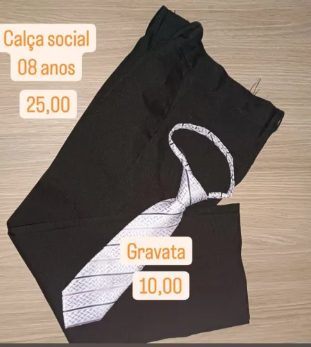 Calça Social Infantil 8/9 anos