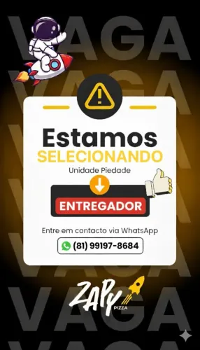 Vaga Entregador - Pizzaria Piedade
