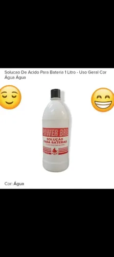 Vendo 3 litros de solução de bateria,80 reais