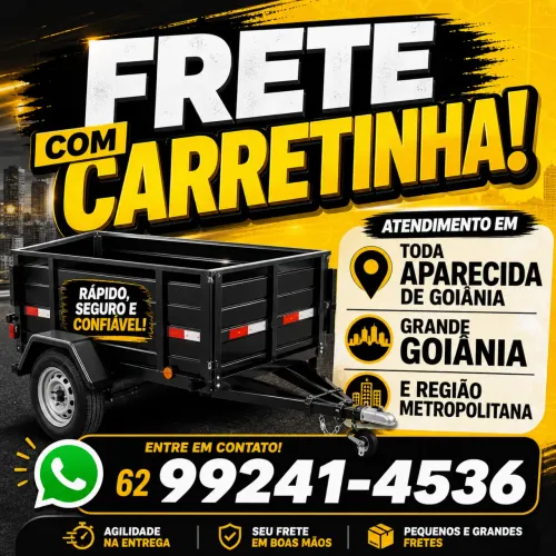 Frete com Carretinha em Aparecida de Goiânia - Rápido e Barato
