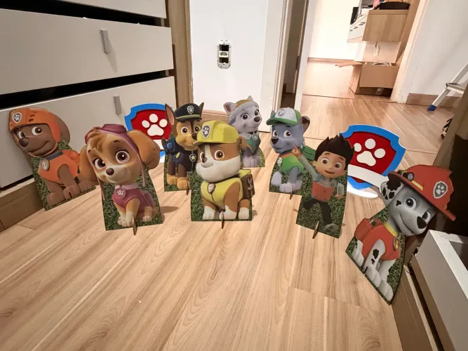 Decoração de mesa Patrukha Canina em mdf
