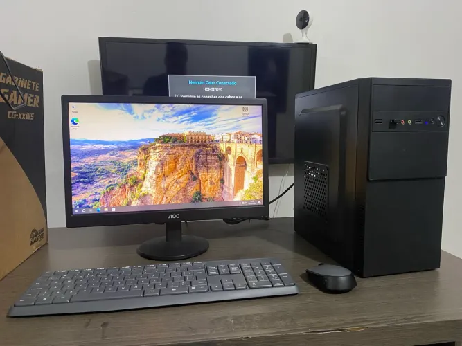 Computador Intel core i7 8gb Ssd 120gb Monitor AOC 18.5 LED
