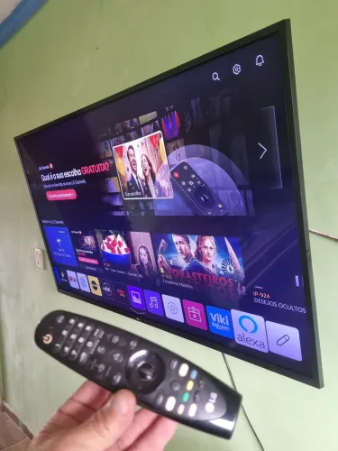 Smart tv LG com alexa 55 polegadas 4k top