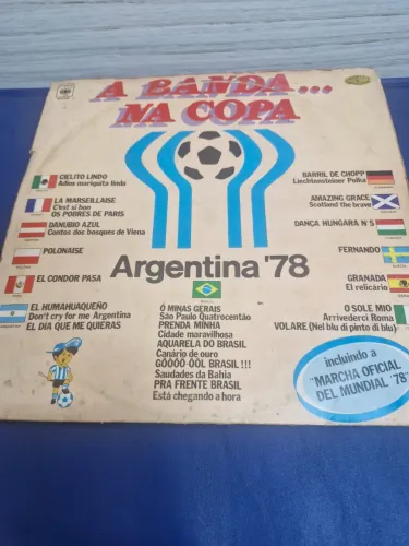 Disco vinil - A banda na Copa Argentina 78