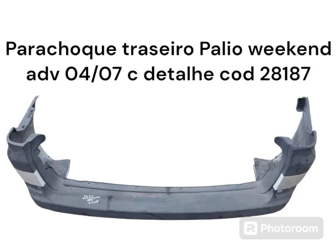 Parachoque traseiro palio weekend com detalhe 