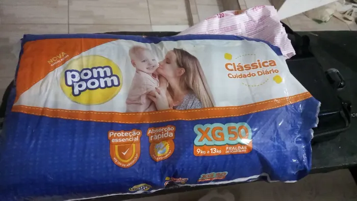 Fralda da pom pom tenho xg