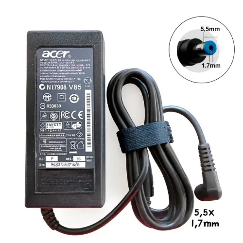 Fonte Carregador Notebook Acer 19V 3.42A 65W Bivolt Conector 5,5mmx1,7mm