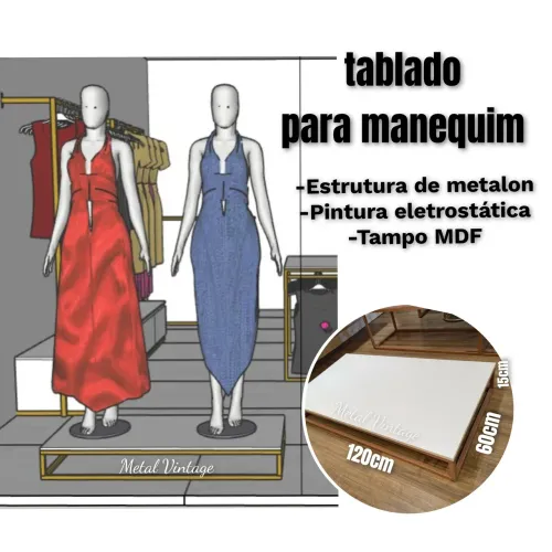 Tablado para manequim 