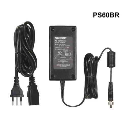Fonte 15v de alimentação Shure PS60BR Bivolt