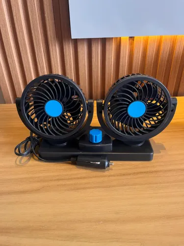 Ventilador Automotivo Duplo 12V para Carro ? Novo na Caixa