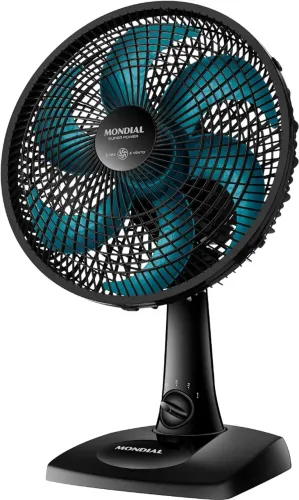 MONDIAL Ventilador de Mesa 30cm Super Power, PretoAzul Petróleo, 60W, 110V - VSP-30-AP