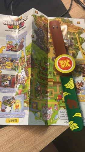 Pulseira Power-Up Band Donkey Kong + Mapa Super Nintendo World