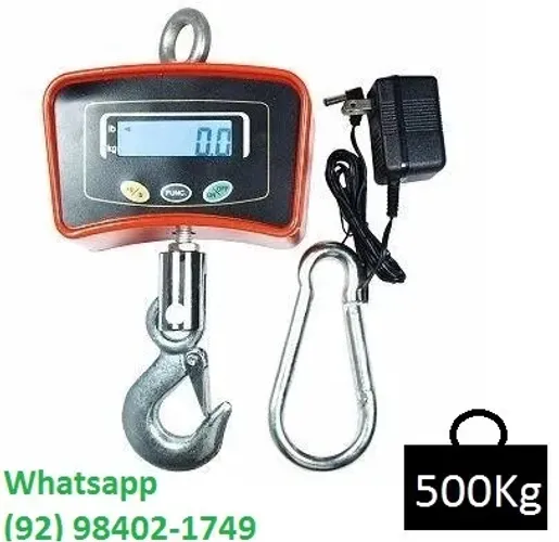Balança De Gancho Até 500Kg bateria 80Horas