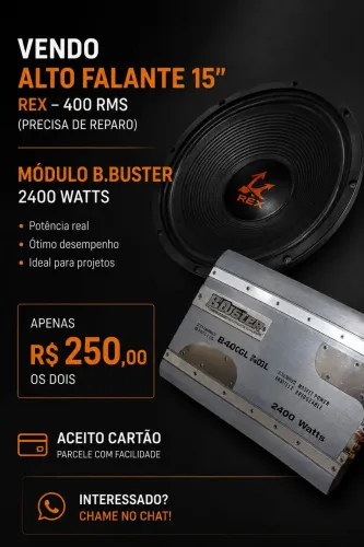 Alto falante e módulo