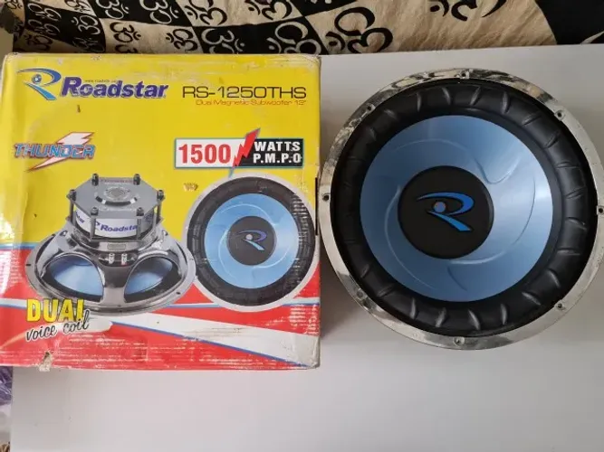 Subwoofer 12" Roadstar RS-1250THS Thunder 1500W Bobina Dupla