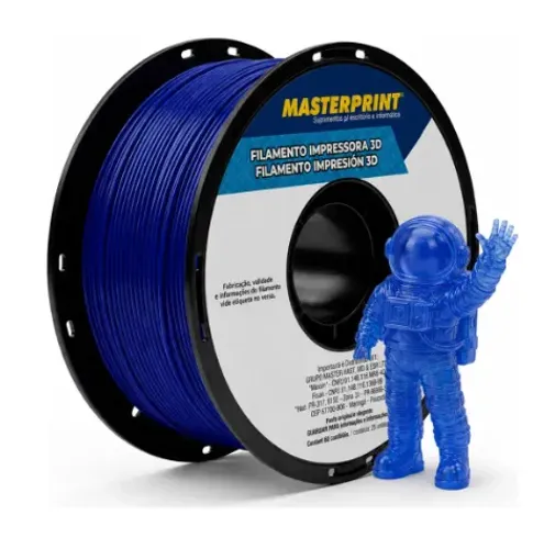 Filamento Petg azul translúcido Masterprint