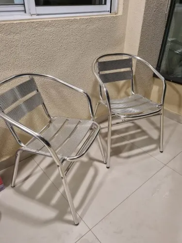 Cadeiras de Alumínio, par