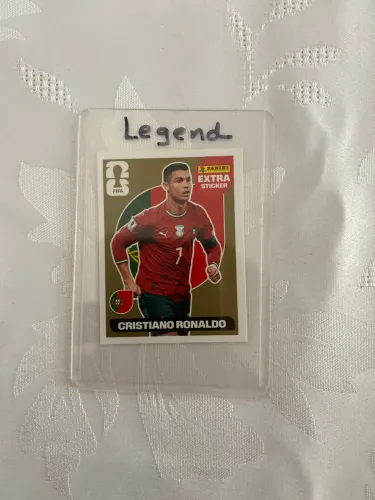 Figurinha da copa Cristiano Ronaldo Dourada 2026