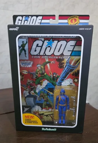 GI JOE ReAction+ Cobra Commander (Skybound Comic Box Set, Issue #1) - Edição Limitada