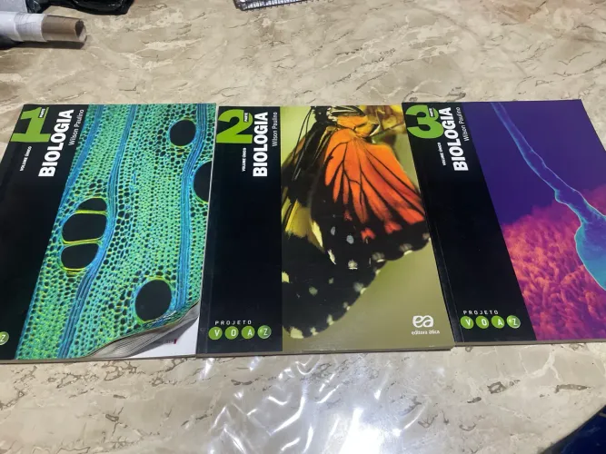 Livros Biologia Wilson Paulino Projeto Voaz 3 Volumes