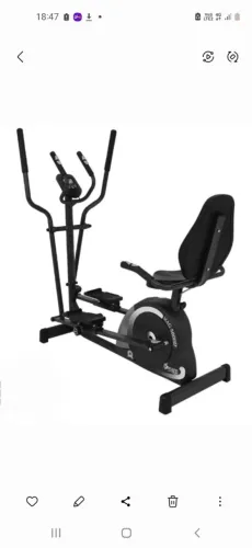 Bicicleta ergométrica horizontal e elíptico Dream Fitness MAG 5000D.