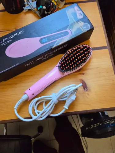 escova alisadora hqt-906 rosa
