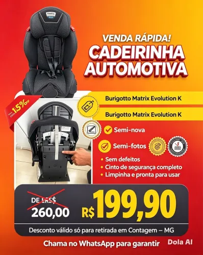 Cadeirinha para criança