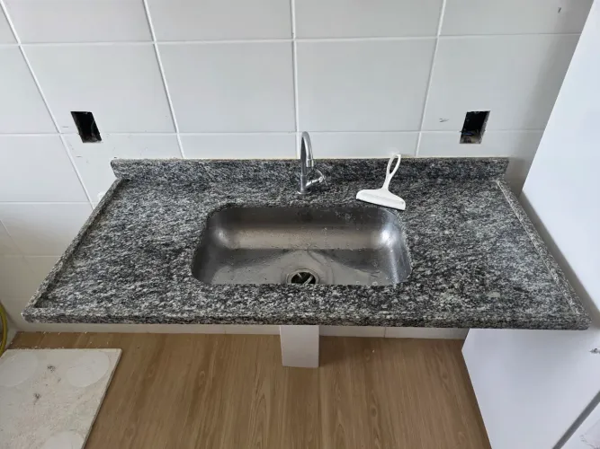 Pia de cozinha com pedra