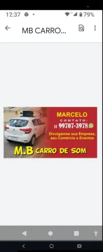 Propaganda carro som