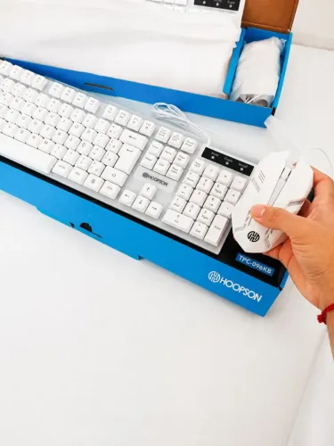 Kit teclado e mouse com led