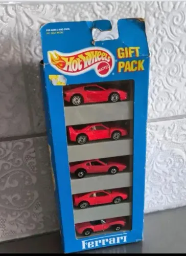 Hot Wheels FERRARI Todo Vermelho 12405 1993 F40 348 308 250 5 miniaturas
