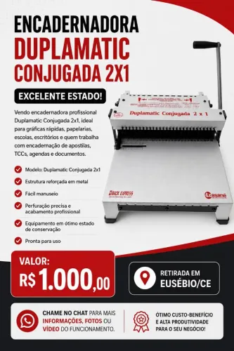 Encadernadora Duplamatic Lassane 2x1 