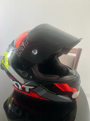 Capacete KYT TT Course Flux Jaume Masia + viseira cristal